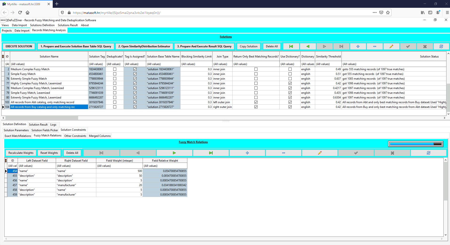 Record Linkage Example: Link 